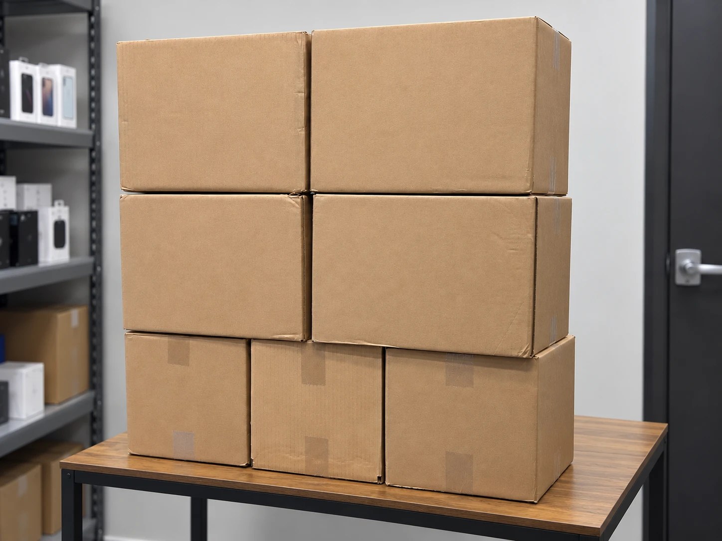 Packed orders ready to ship